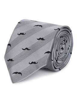 Tossido - Woven Microfiber Broad Grey Necktie