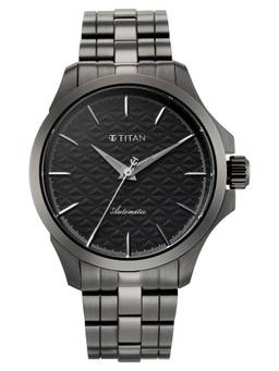 Titan - Infinium Automatic Analog 3 Grey Round Dial Watch ( 10077QM01 ) (M)