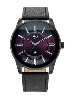 Fastrack - Vyb Drift Quartz Analog 3 Purple Round Dial Watch ( FV30021NL02W ) (M)