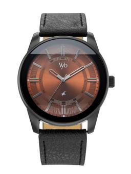 Fastrack - Vyb Drift Quartz Analog 3 Orange Round Dial Watch ( FV30021NL03W ) (M)