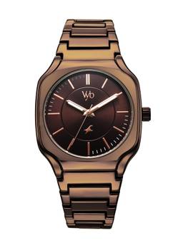 Fastrack - Vyb Maverick Quartz Analog 3 Brown Round Dial Watch ( FV30022QM02W ) (M)