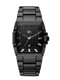 Fastrack - Vyb Challenger Quartz Analog 3 Black Square Dial Watch ( FV30023NM02W ) (M)