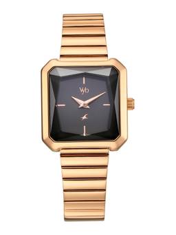Fastrack - Vyb Flare Quartz Analog 3 Grey Square Dial Watch ( FV60036WM02W ) (M)