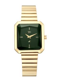 Fastrack - Vyb Flare Quartz Analog 3 Green Square Dial Watch ( FV60036WM03W ) (M)