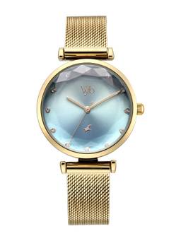 Fastrack - Vyb Aura Quartz Analog 3 Blue Round Dial Watch ( FV60070YM01W ) (M)