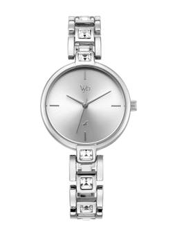 Fastrack - Vyb Manifester Quartz Analog 3 Silver Round Dial Watch ( FV60104SM01W ) (M)