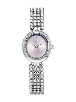 Fastrack - Vyb Iconique Quartz Analog 3 Pink Oval Dial Watch ( FV60151SM01W ) (M)