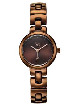 Fastrack - Vyb Charmer Quartz Analog 3 Brown Round Dial Watch ( FV60152QM01W ) (M)