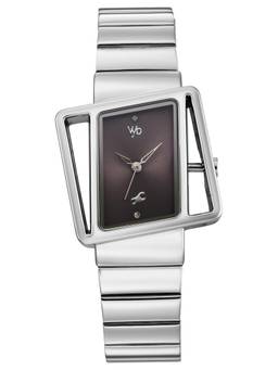 Fastrack - Vyb Runway Quartz Analog 3 Grey Square Dial Watch ( FV60155SM01W ) (M)