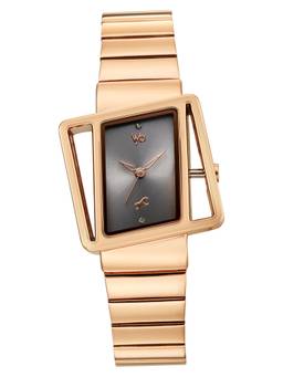 Fastrack - Vyb Runway Quartz Analog 3 Grey Square Dial Watch ( FV60155WM01W ) (M)