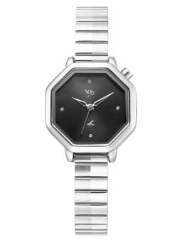 Fastrack - Vyb Seeker Quartz Analog 3 Black Octagon Dial Watch ( FV60157SM01W ) (M)