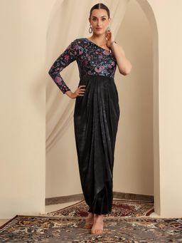 Miss Chase - Luxe Womens Luxe Satin Ethnic Gown