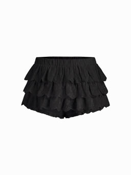 Cider - 100% Cotton Low Rise Solid Layered Micro Bloomer Shorts