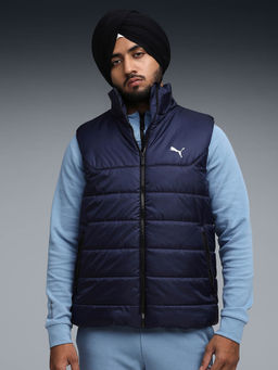 Puma - Men Blue Solid Puffer Jacket