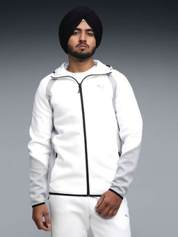 Puma - Men White Colorblock Bomber Jacket