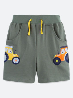 Oh Rare - Cartoon Car Embroidery Sports Shorts