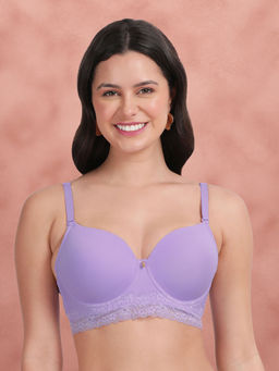 Shyaway - Chinese Violet Underband Lace Padded Wired Bra