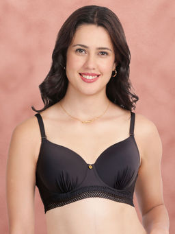 Shyaway - Volcanic Ash Gathered Cups Underband Lace Padded Wired Bra