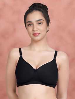 Shyaway - Black Beauty Solid Cotton Everyday Padded Bra