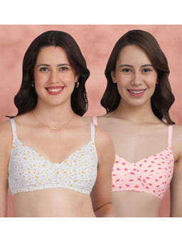 Shyaway - Floral Fantasy Seamed Full Support Everyday Bra (Pack of 2)