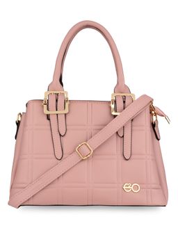 E2O - Fancy Textured Pink Women's Handbag