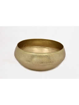 HomeTown - Tjori Iron Urli in Gold Colour