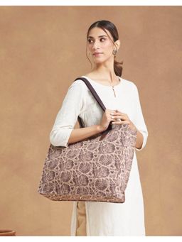 Fabindia - Brown Cotton Tote Bag