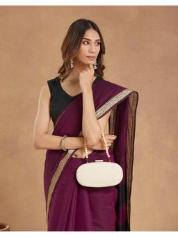 Fabindia - Beige Jute Blend Clutch (M)