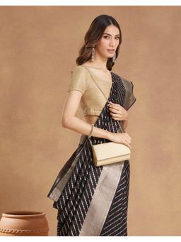 Fabindia - Beige Silk Blend Clutch (Small)