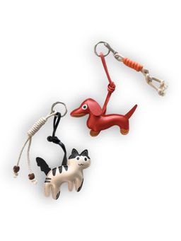 EcoRight - Unisex Whiskers And Pumpkin Bags Charms Combo