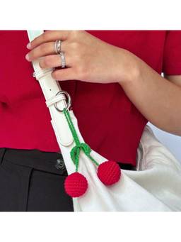 EcoRight - Unisex Bags Crochet Charm-Cherry