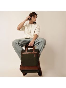 Gauge Machine - Unisex Olive Green 16 Inch Backpack