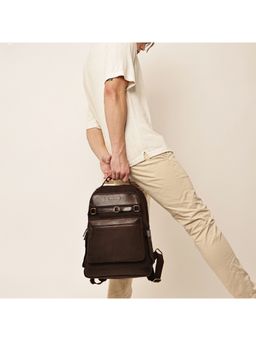 Gauge Machine - Unisex Brown 16 Inch Backpack
