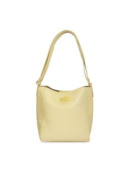 Hamster London - Pastel Promise Shoulder Bag with Pouch- Yellow (M) (Set of 2)