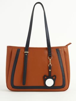 ODDCAT - Carrie All Tan Vegan Leather Tote Bag