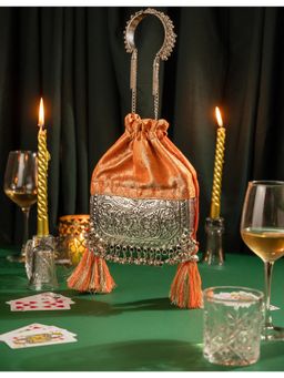 Suave Bags - Orange Brocade Bliss Bag