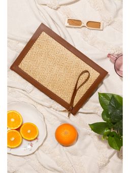 Suave Bags - The Veve Envelope Clutch -Brown