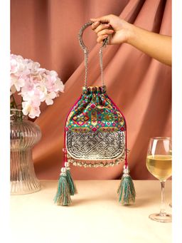 Suave Bags - Teal Patola Bliss Bag