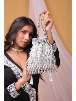 sugarcrush - Cristallio Silver Potli Bag