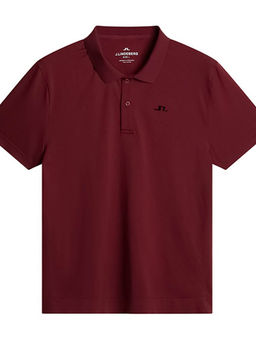 J.Lindeberg - Maroon Solid Regular Fit Polo T-Shirt