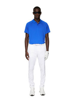 J.Lindeberg - Navy Blue Solid Regular Fit Polo T-Shirt