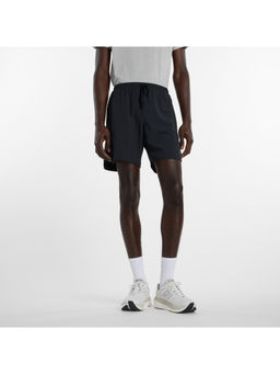 New Balance - Black Polyester Solid Shorts