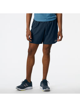 New Balance - Blue Polyester Solid Shorts