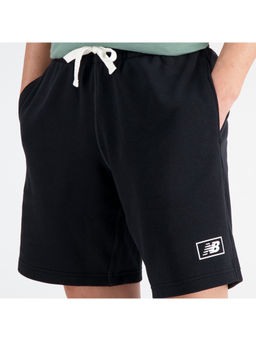 New Balance - Black Polyester Solid Shorts