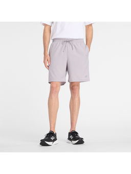 New Balance - Mauve Polyester Solid Shorts
