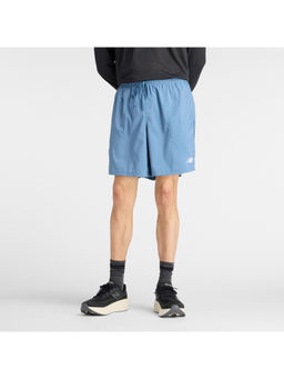 New Balance - Blue Polyester Solid Shorts