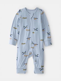 Carter's - Baby Boy Blue Plane Sleepsuit