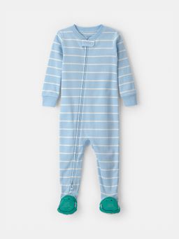 Carter's - Baby Boy Blue Cotton Sleepsuit