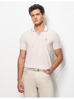 U.S. POLO ASSN. - Mens Textured Slim Fit Polo T-Shirt