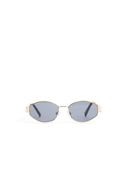 Aldo - Gold Frame Women Black Lens Sunglasses-MIIAA710